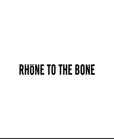 Rhone to the Bone Logo white